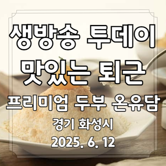 생방송 투데이 맛있는 퇴근