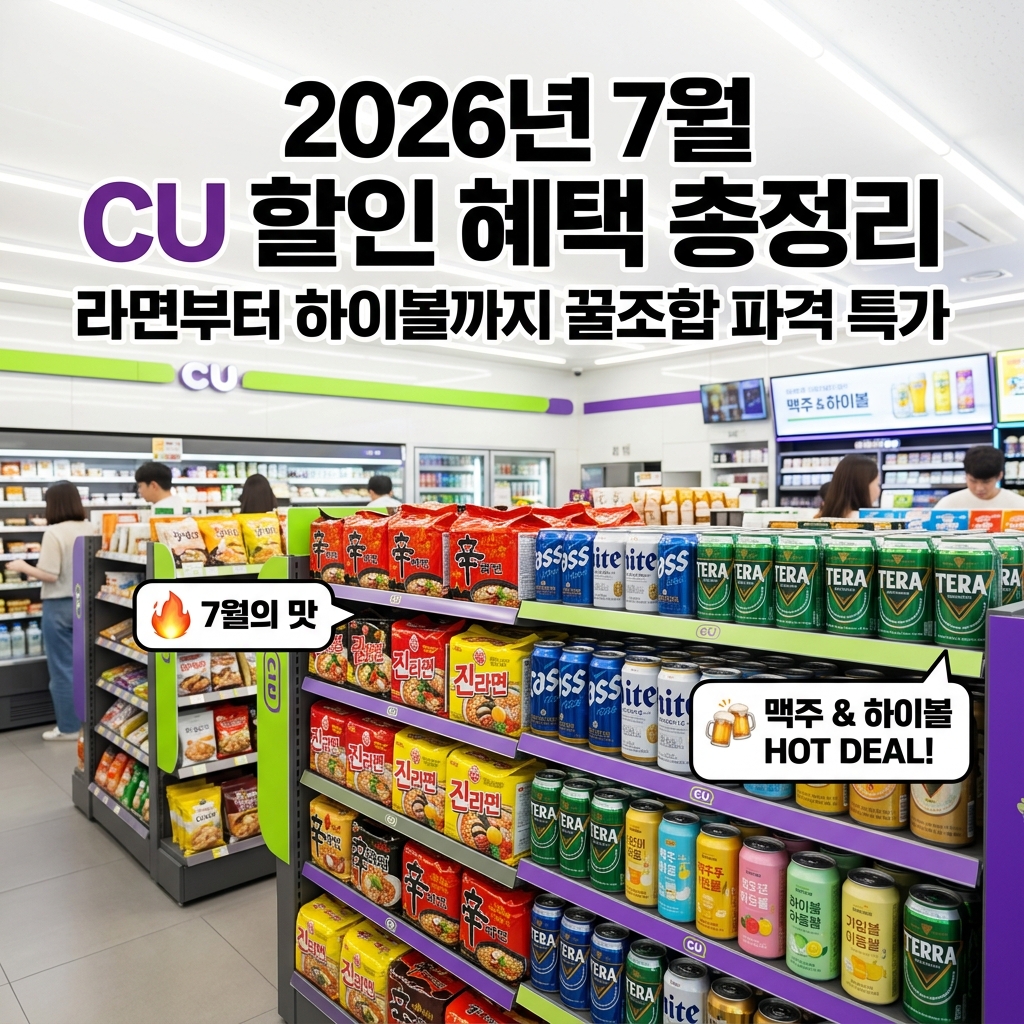 CU 편의점 할인 혜택 총정리