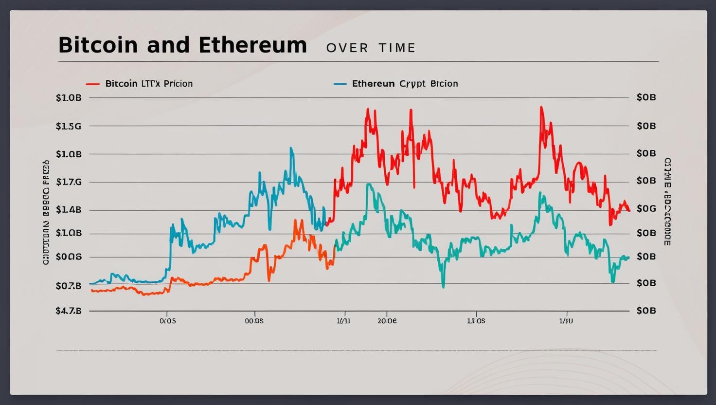 비트코인과 이더리움 가격 변동 그래프
