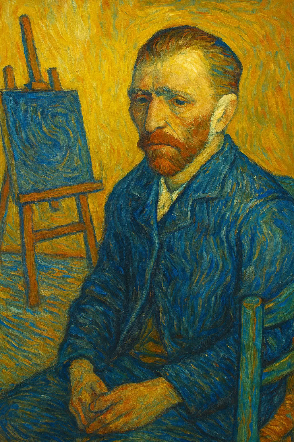 고흐 자화상 (AI 이미지)