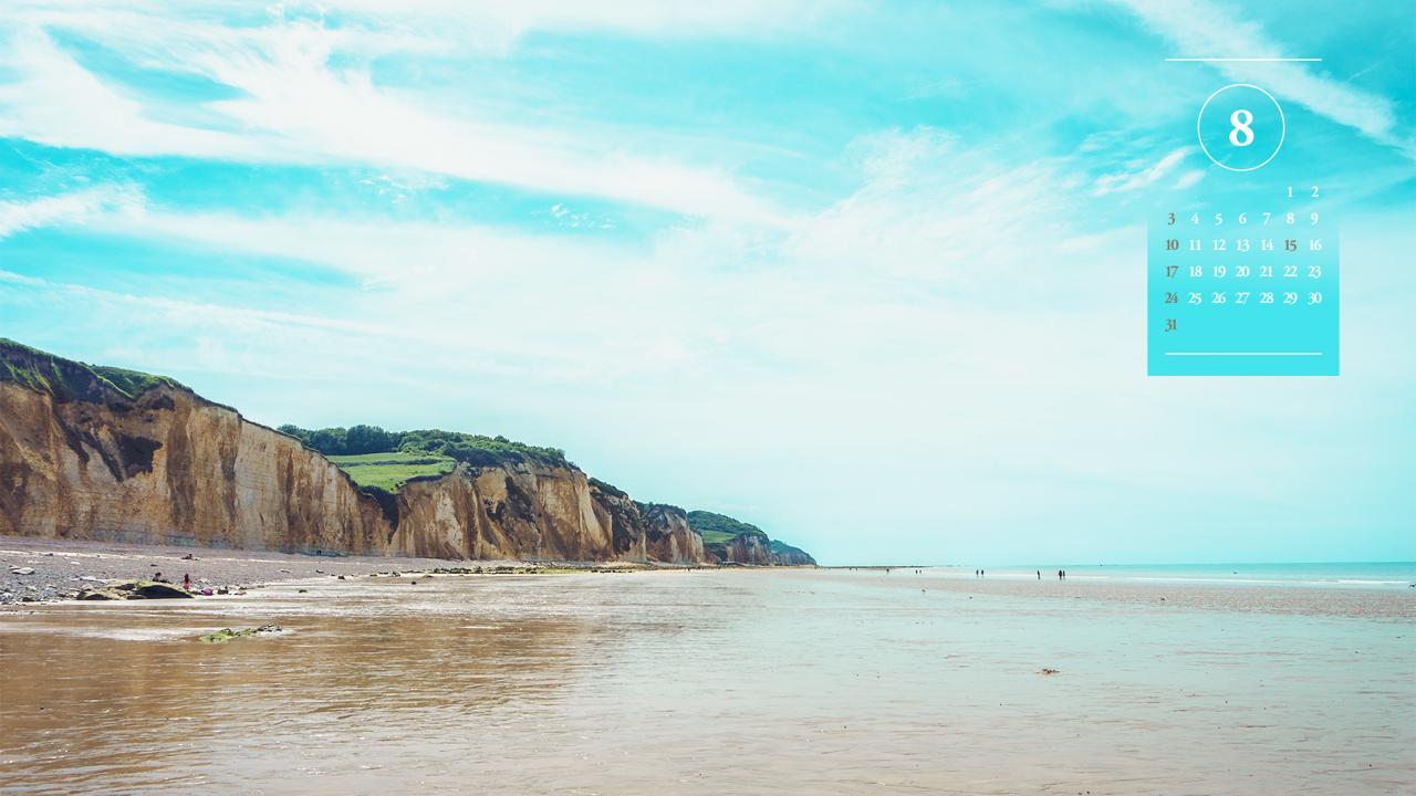 05 푸르빌 해변 사진 A - 2025년8월 노트북배경화면