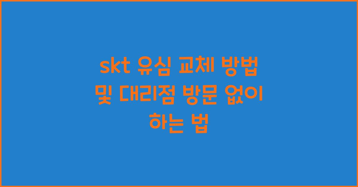 skt 유심 교체