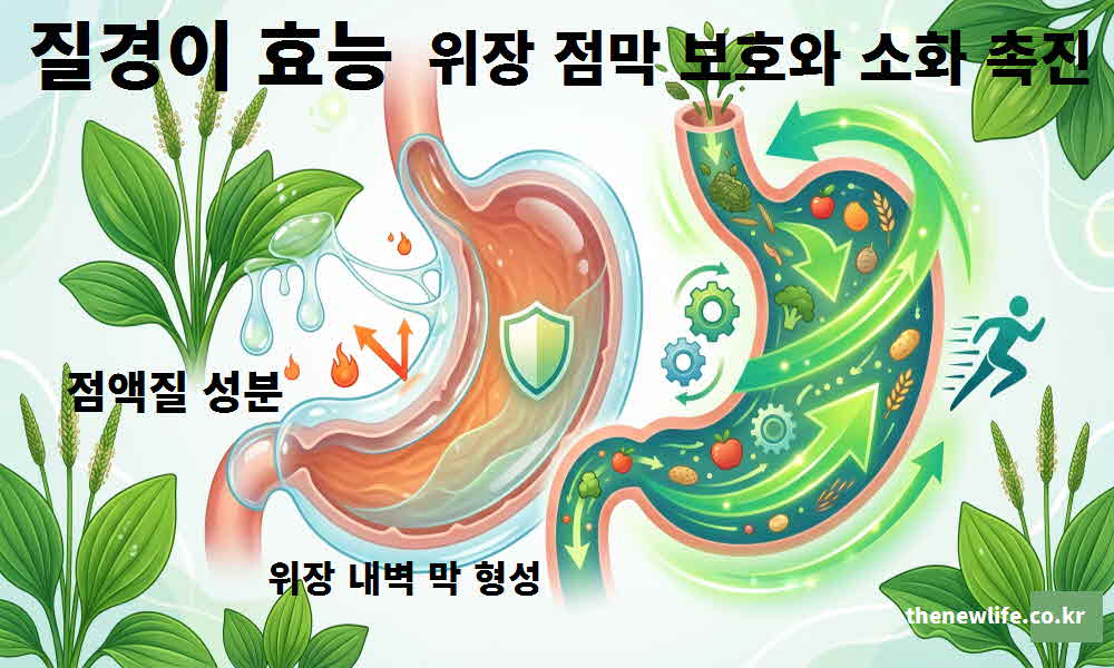 질경이 효능 위장 점막 보호 소화 촉진
