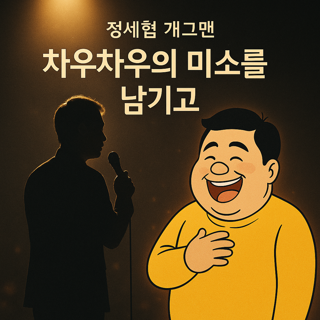 개그맨 정세협, 왜 모두가 그의 별세에 슬퍼하는가?