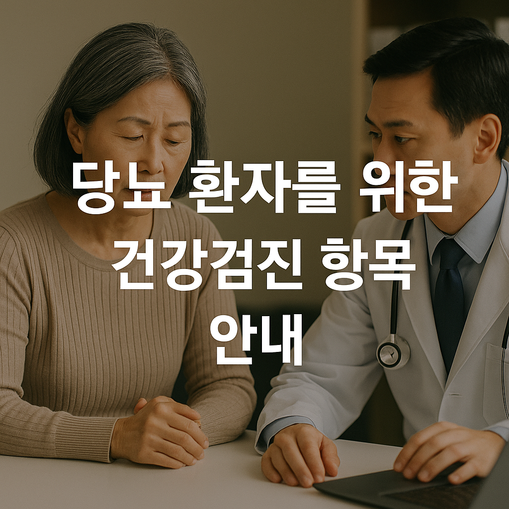 당뇨 환자를 위한 건강검진 항목 안내