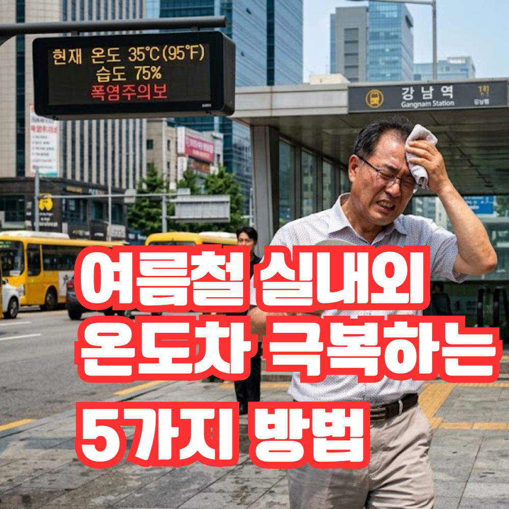 여름철 냉방병 예방과 실내외 온도차 관리