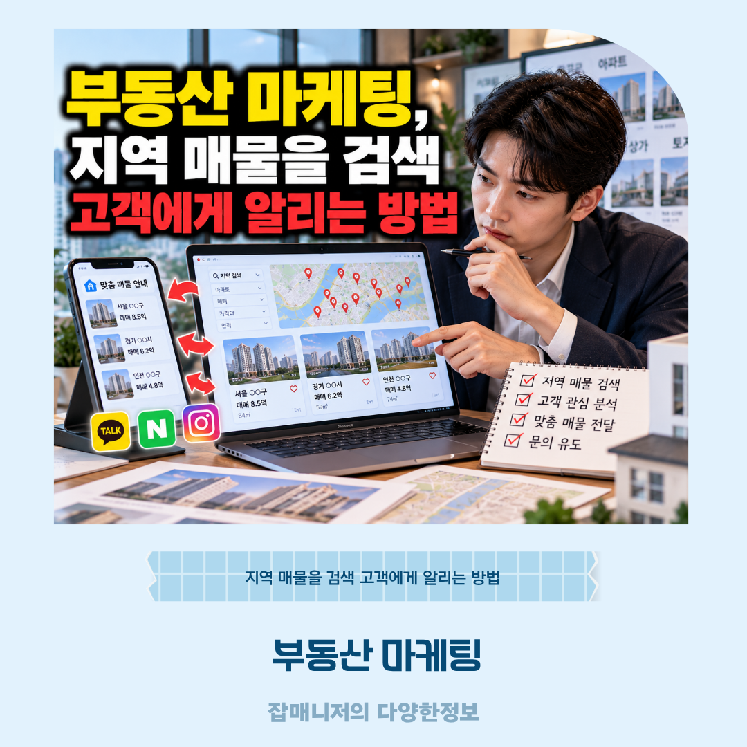 부동산 마케팅, 지역 매물을 검색 고객에게 알리는 방법