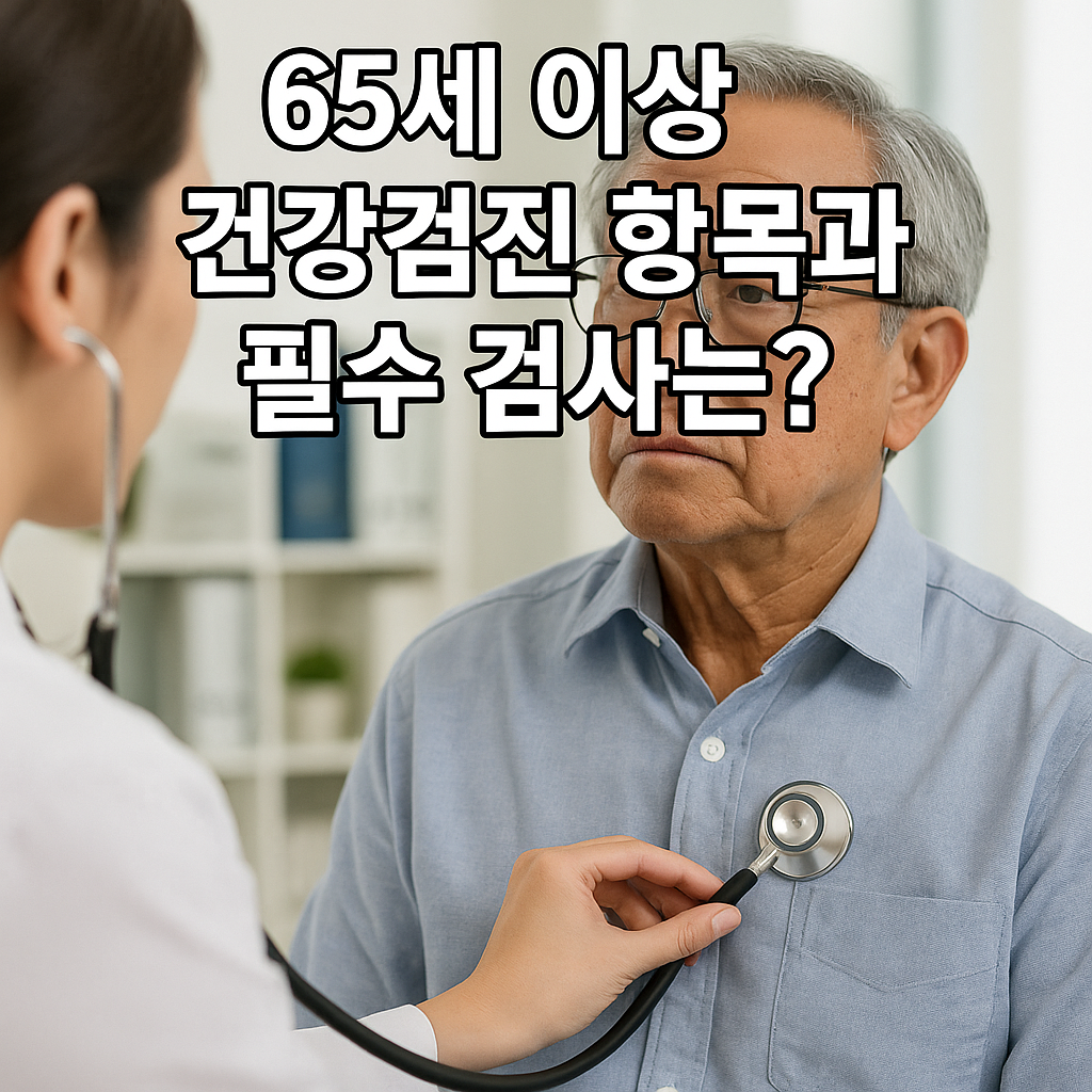65세 이상 건강검진 항목과 필수 검사는?