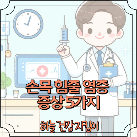 손목 힘줄 염증 증상 5가지