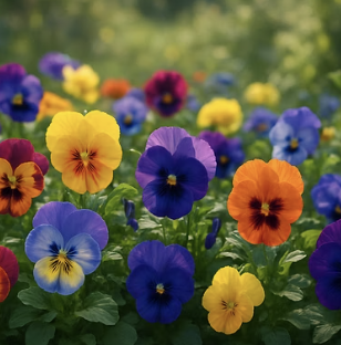 팬지 꽃말과 색상별 의미