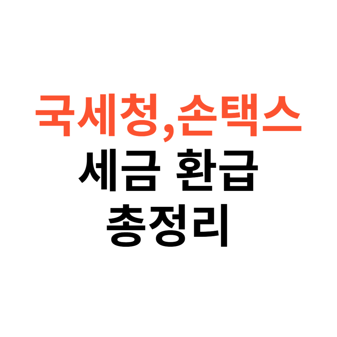 국세청·손택스 세금 환급