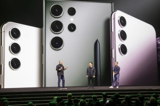 지난 갤럭시S23 언팩 행사 모습