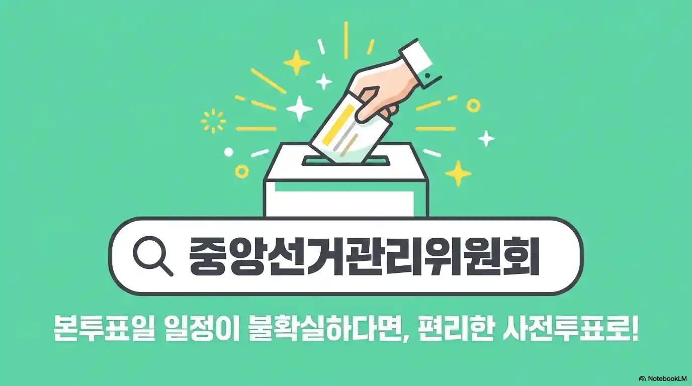 본투표 일정이 불확실 하다면 사전투표 하기