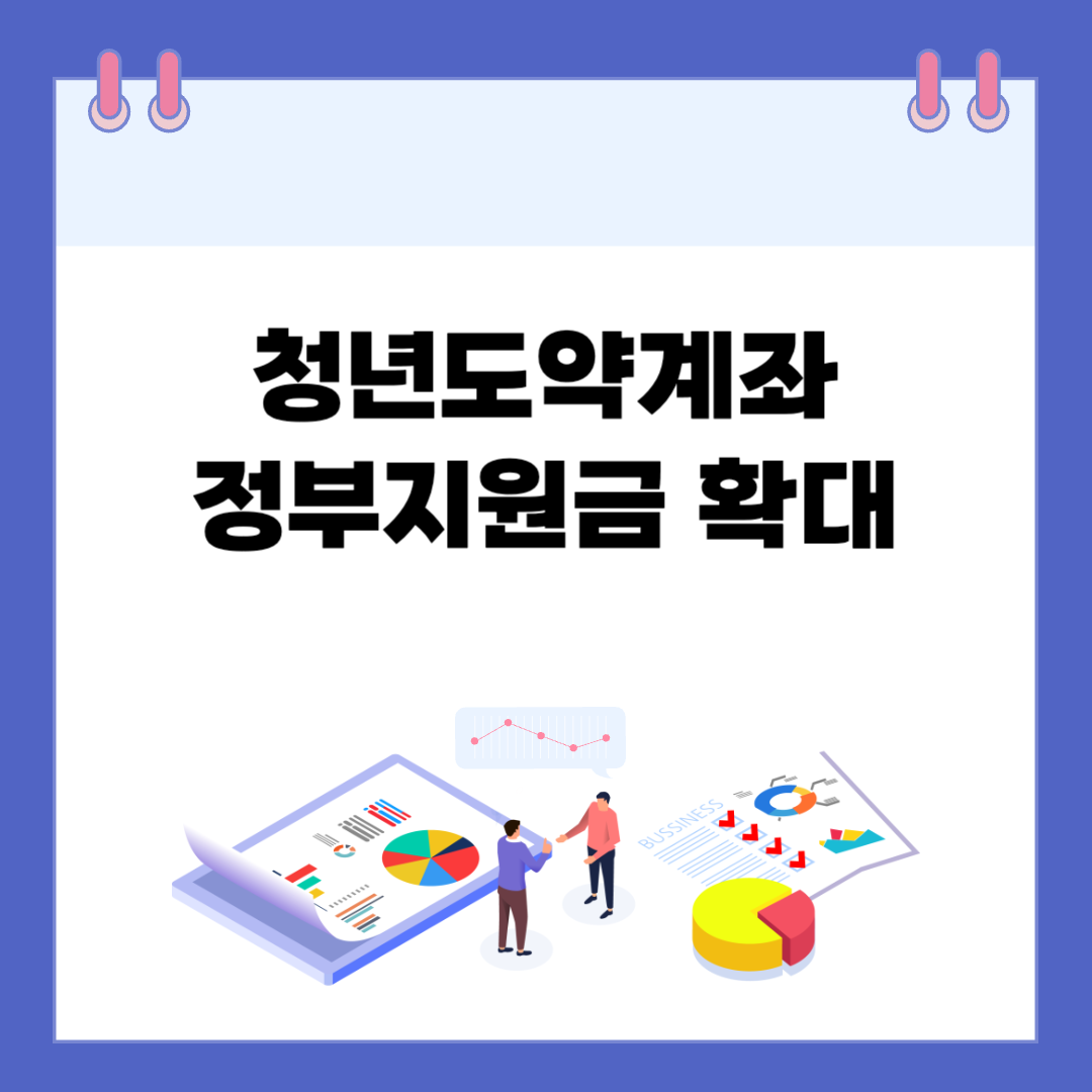 청년도약 계좌, 변화된 정부지원금 확인하기