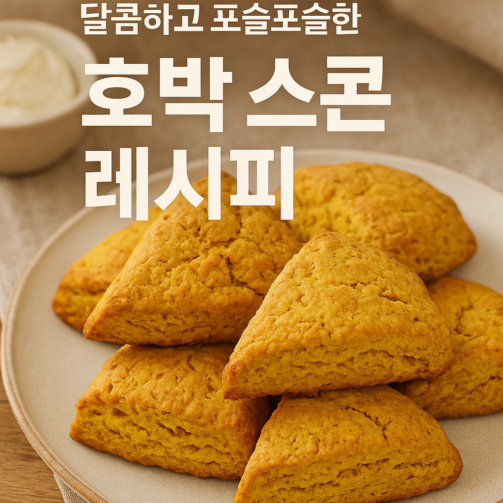 호박 스콘 레시피