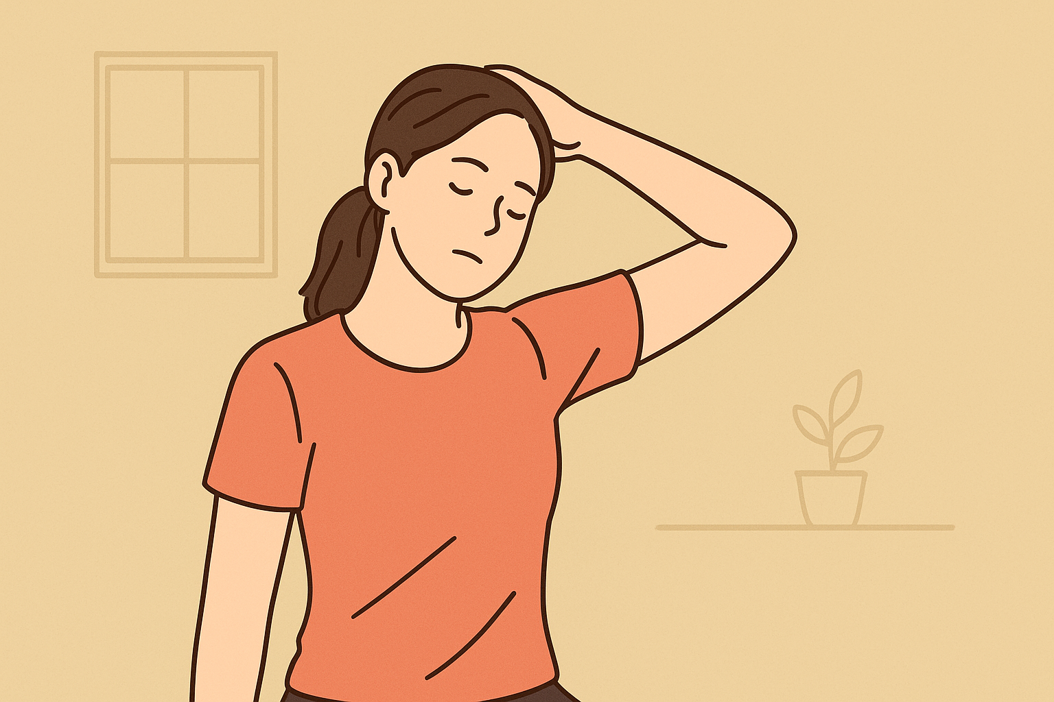 목 어깨 결림, 1분 스트레칭으로 풀자