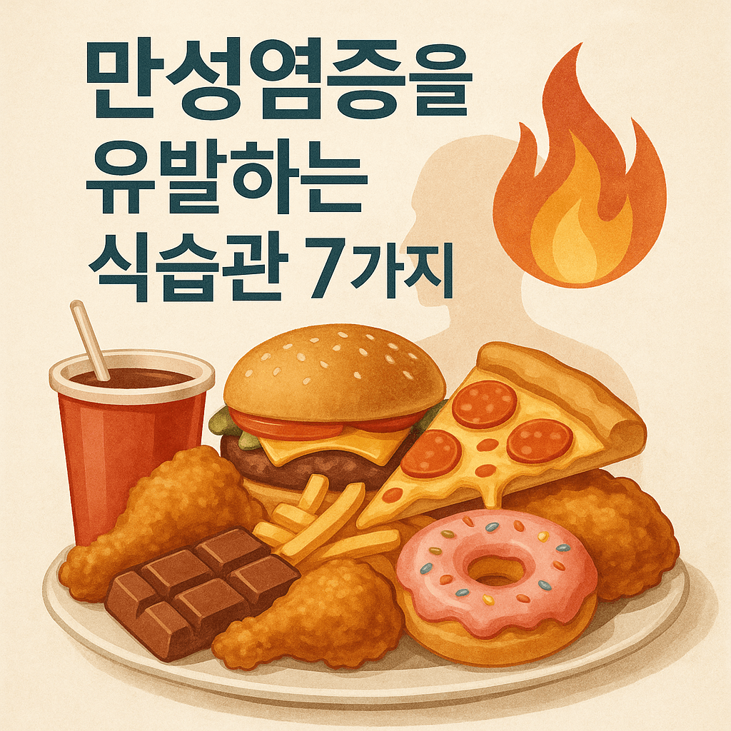 만성염증을 유발하는 식습관 7가지와 항염증 식습관 실천법