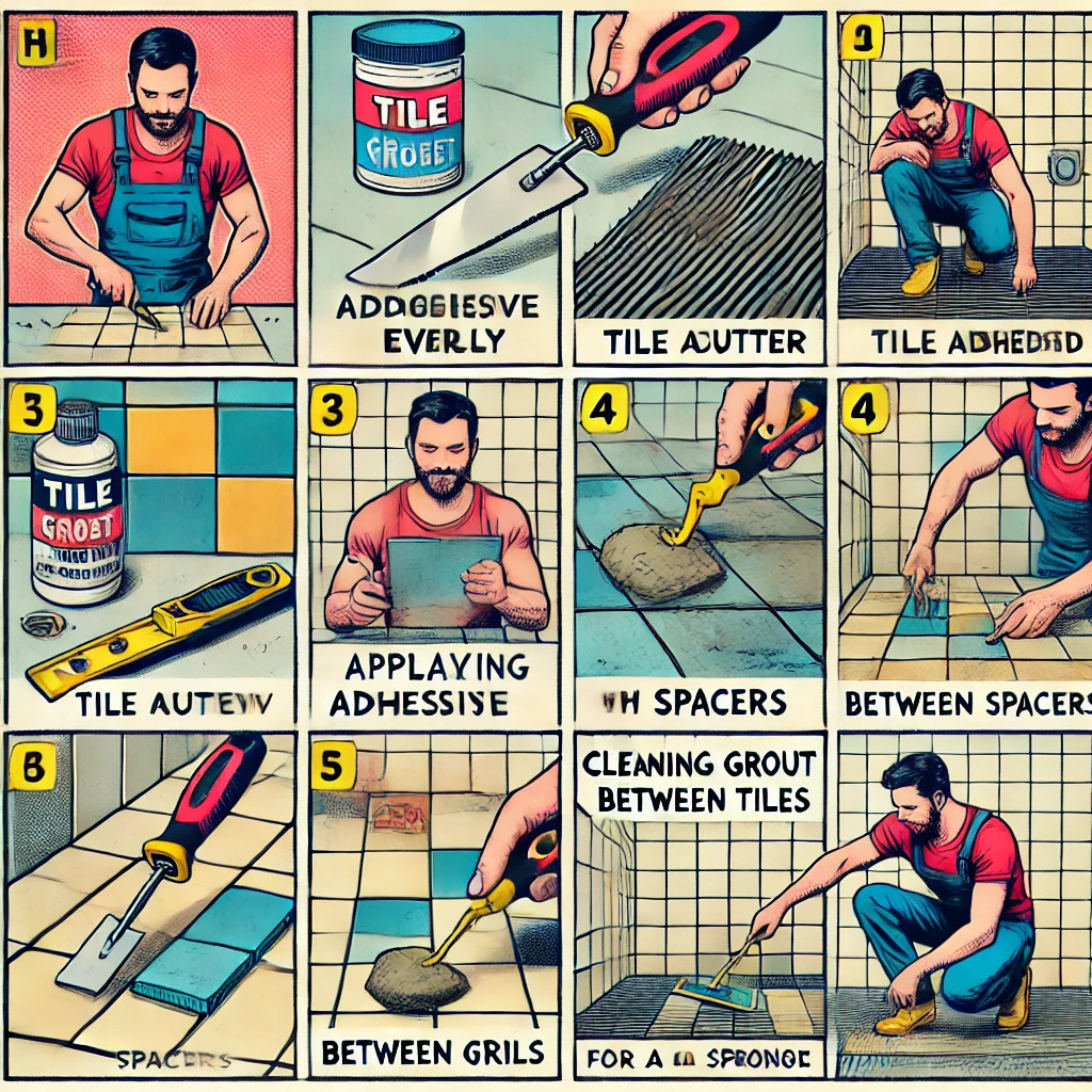 셀프 타일 시공 꿀팁