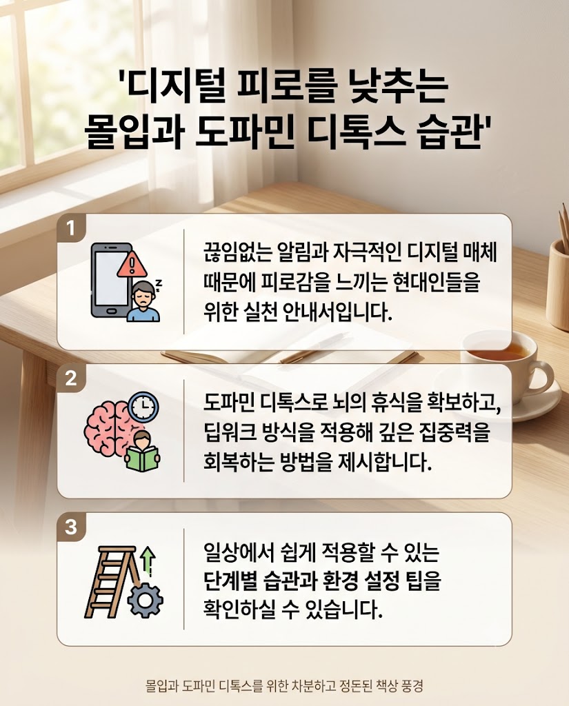 디지털 피로를 낮추는 몰입과 도파민 디톡스 습관