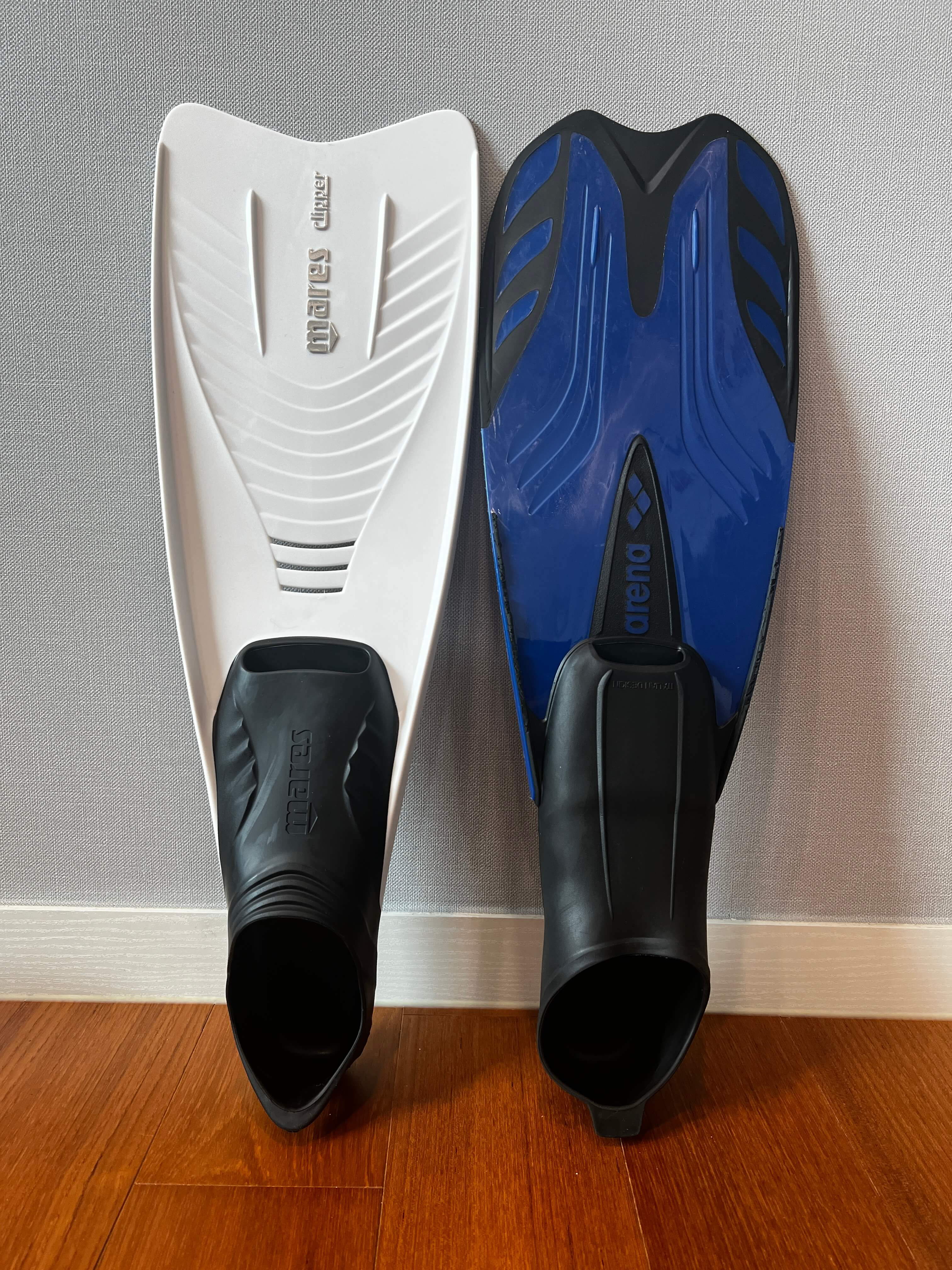 어린이수영 오리발 ㅣ 아레나 오리발 & 마레스 오리발