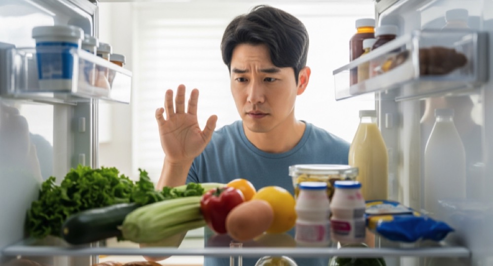 음식 고르는 순간