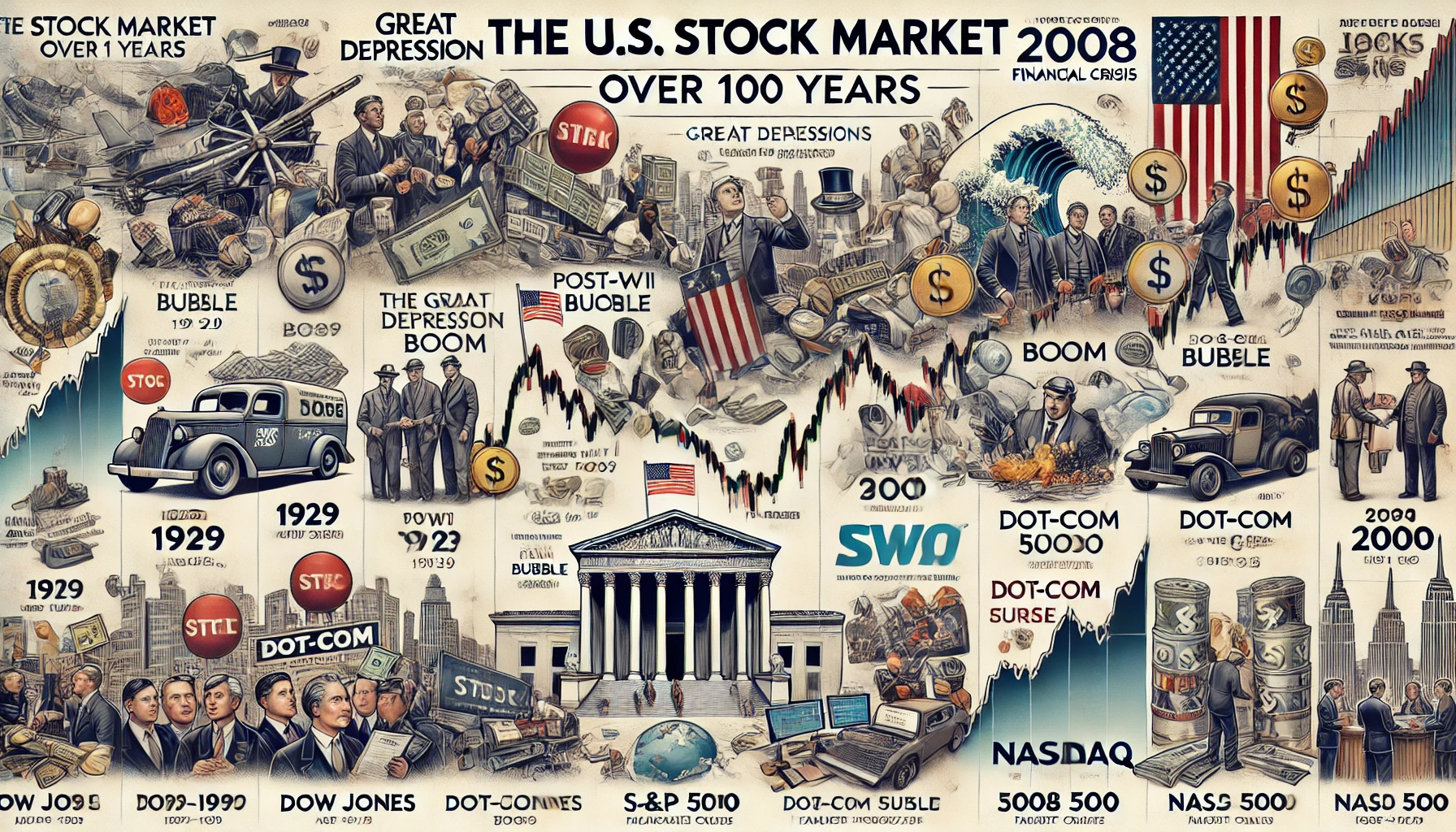 미국 주식 100년 역사 이미지