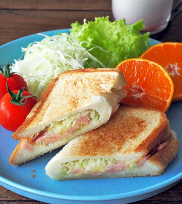 샌드위치 메이커 없어 샌드위치 누르기 만들기,핫샌드 만들기