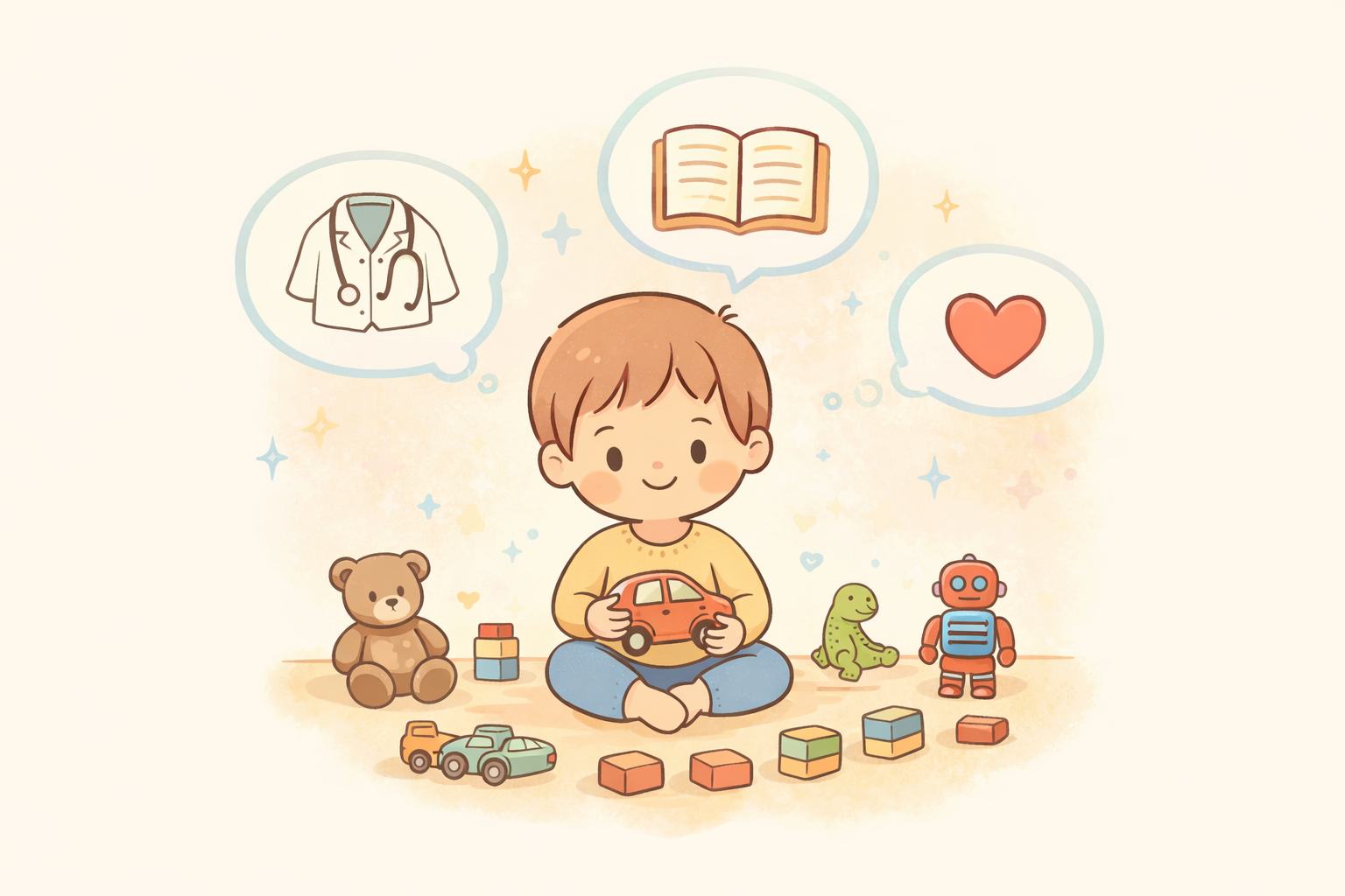 역할놀이를 좋아하는 아이가 보내는 메시지