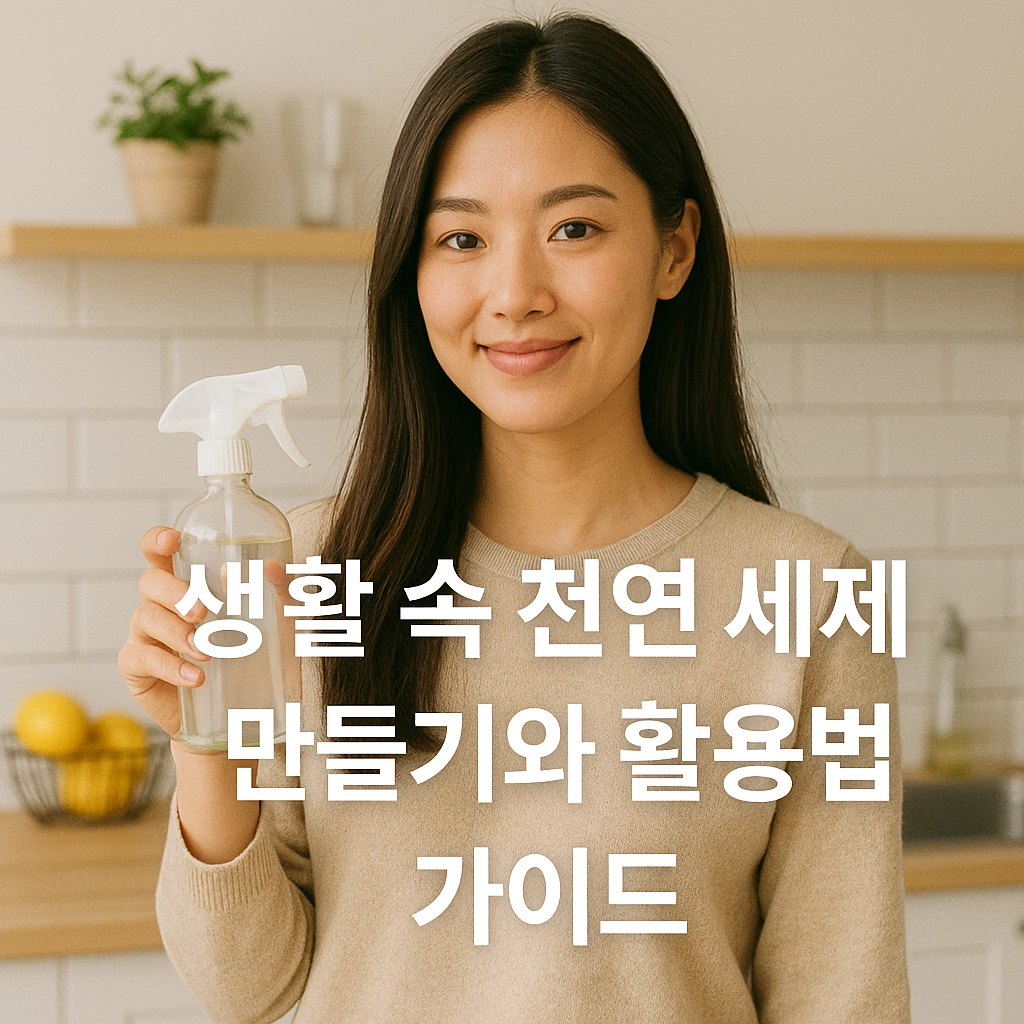 생활 속 천연 세제 만들기와 활용법 가이드
