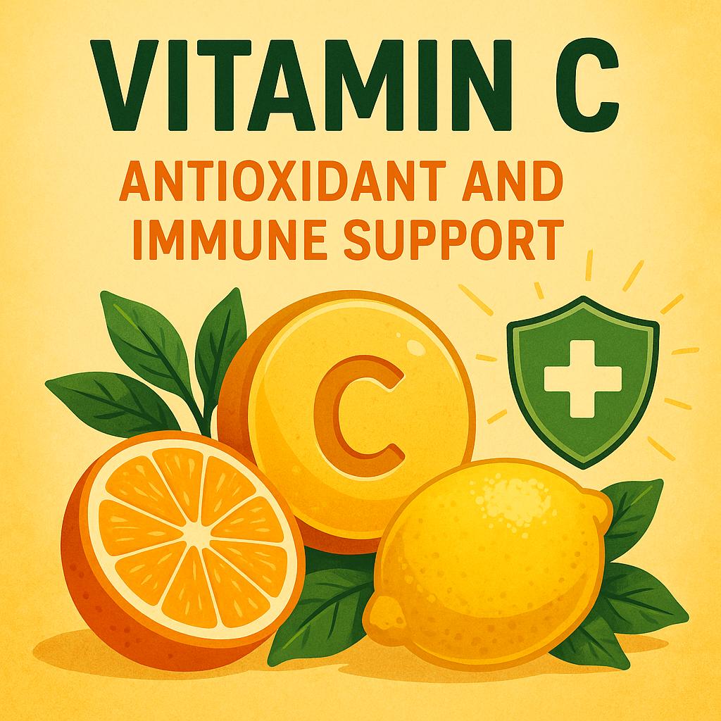 우리몸의 면역력을 높여주는 비타민C 이미지 만화체 그림