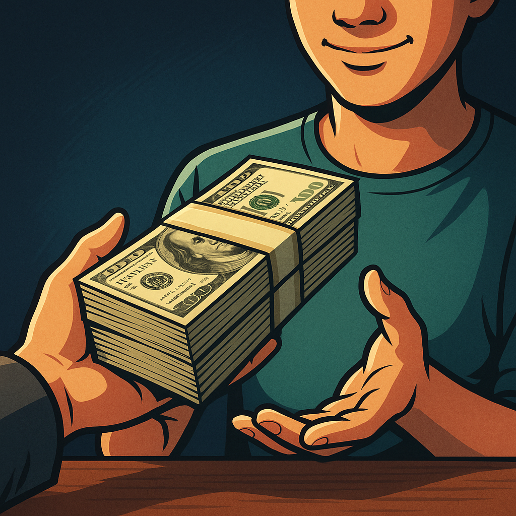 돈뭉치 받는 꿈