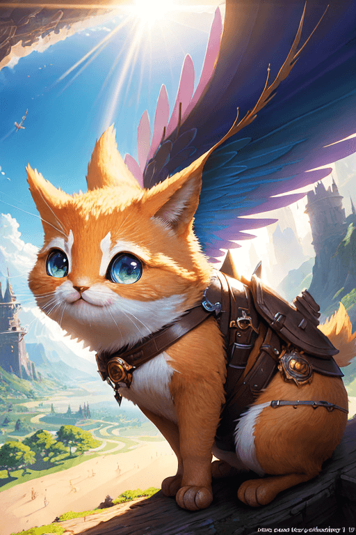 Playground AI로 생성한 그림(3) - 고양이 탐험가