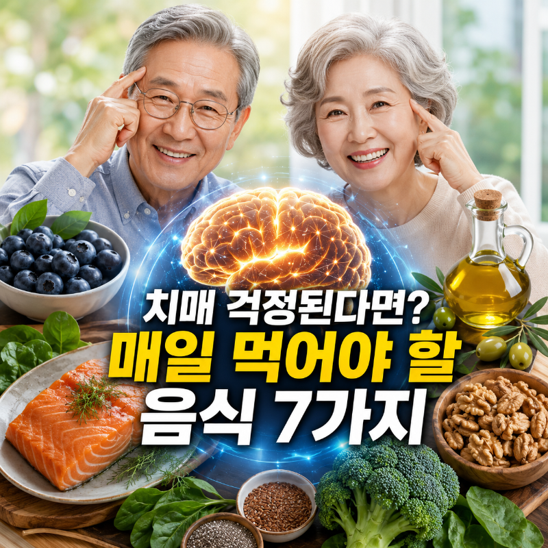 alt="치매 예방에 좋은 음식과 뇌 건강 식단"