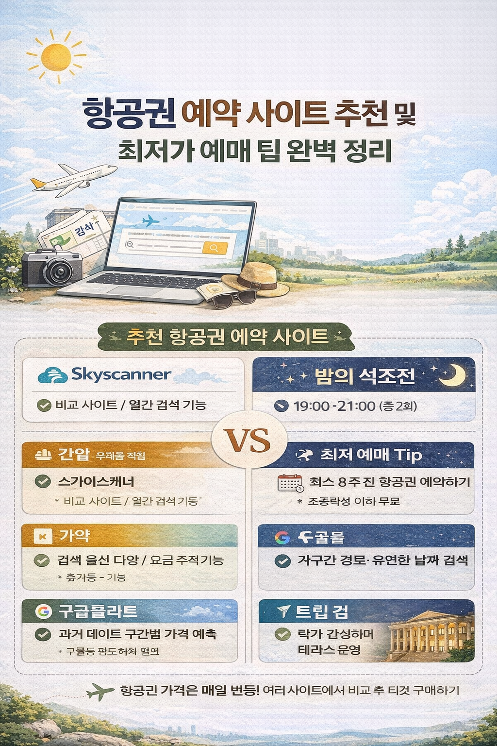 항공권 예약 사이트 추천 및 최저가 예매 팁 완벽 정리