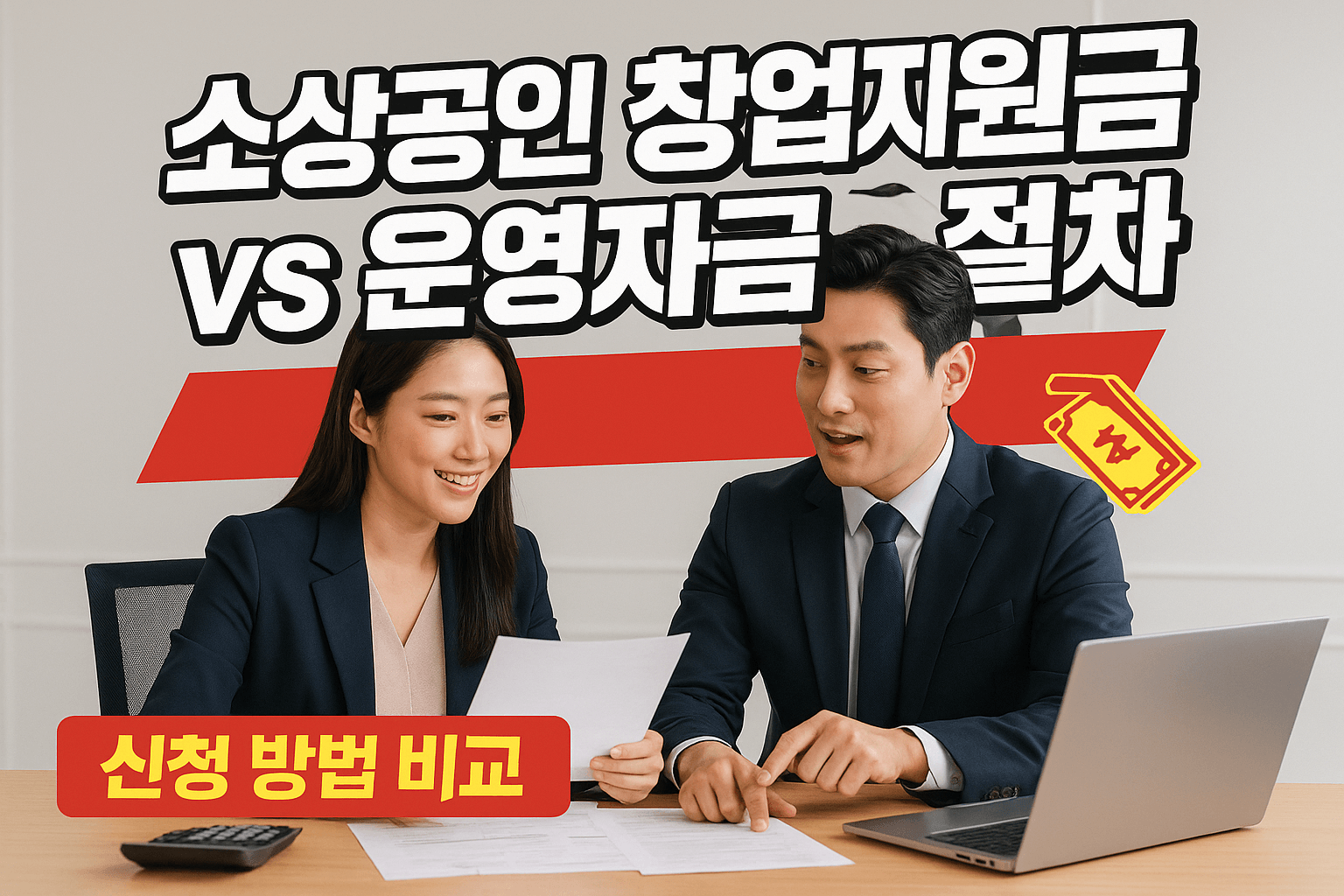 소상공인 창업지원금 vs 운영자금 절차