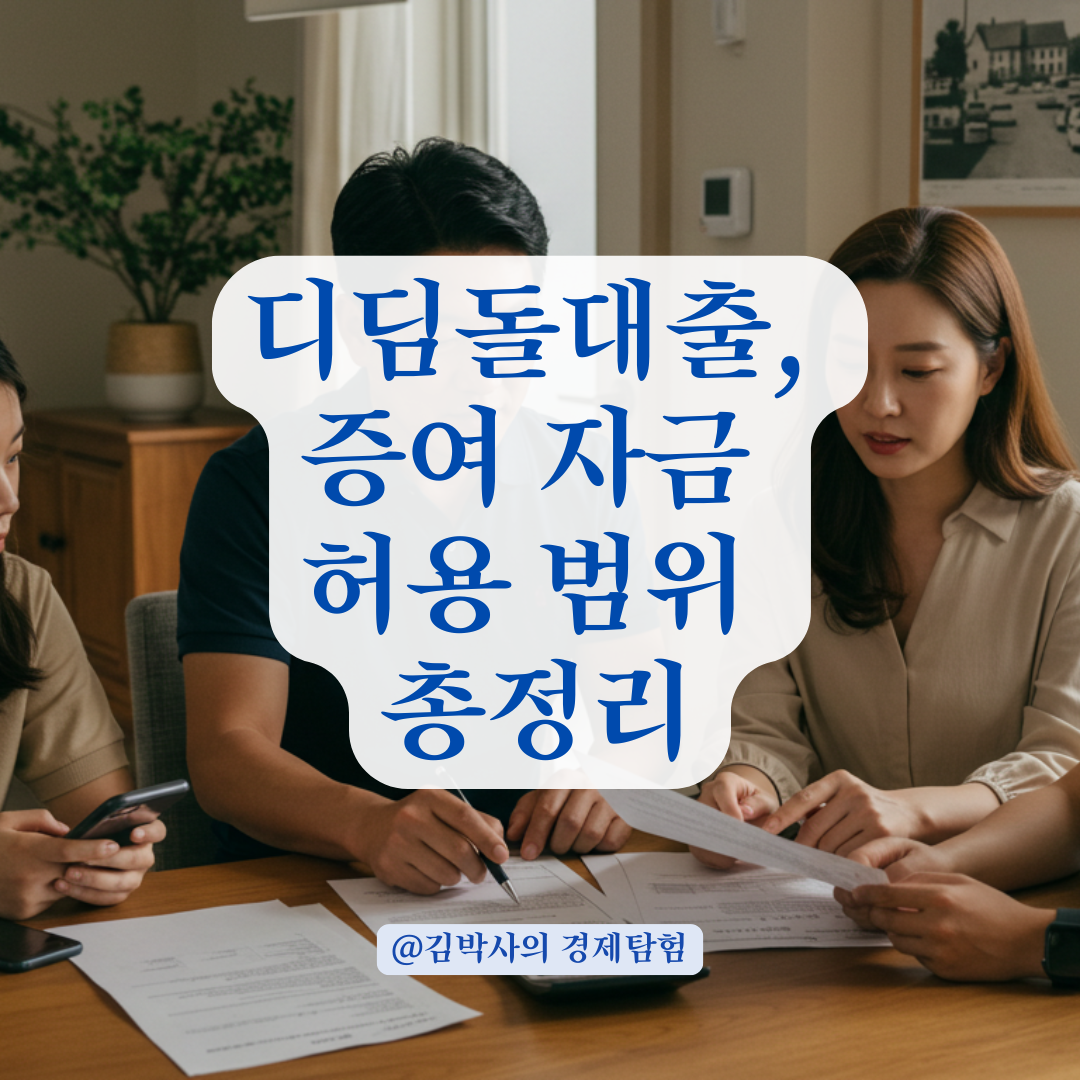 디딤돌대출 거절 사유가 되는 증여 자금, 어디까지 허용되는지 알아보기.