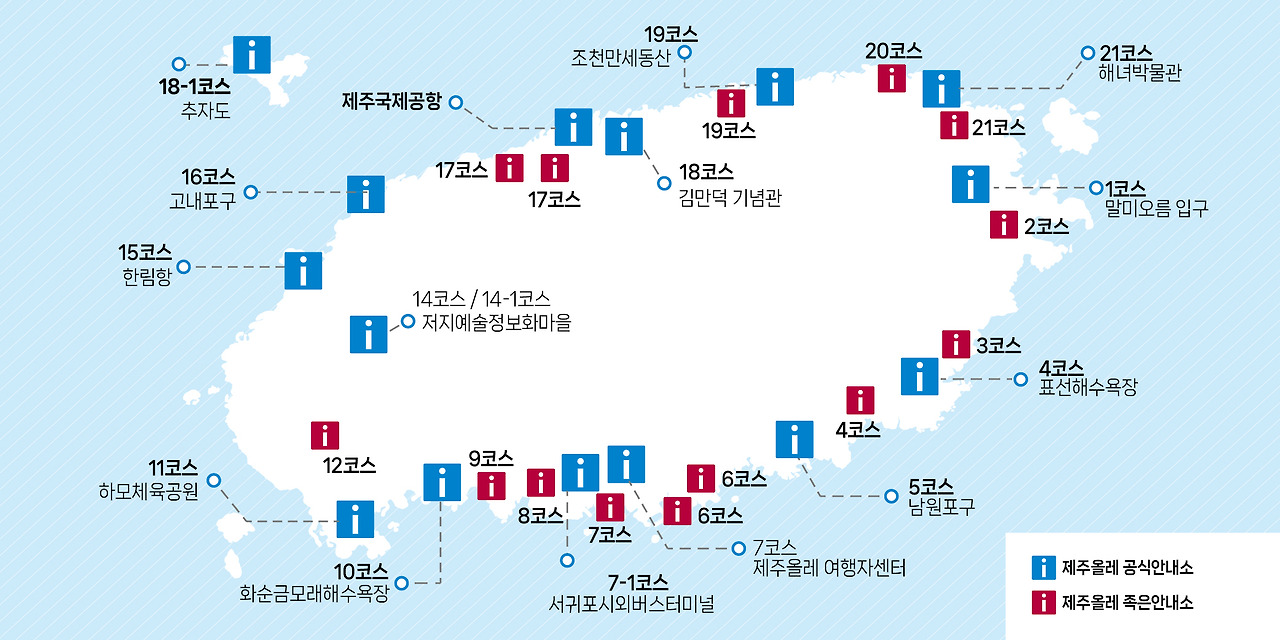 제주올레 안내소 지도