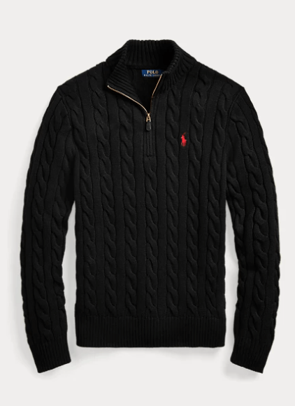 폴로 남성 케이블 니트 코튼 스웨터 색상 및 사이즈 알아보기