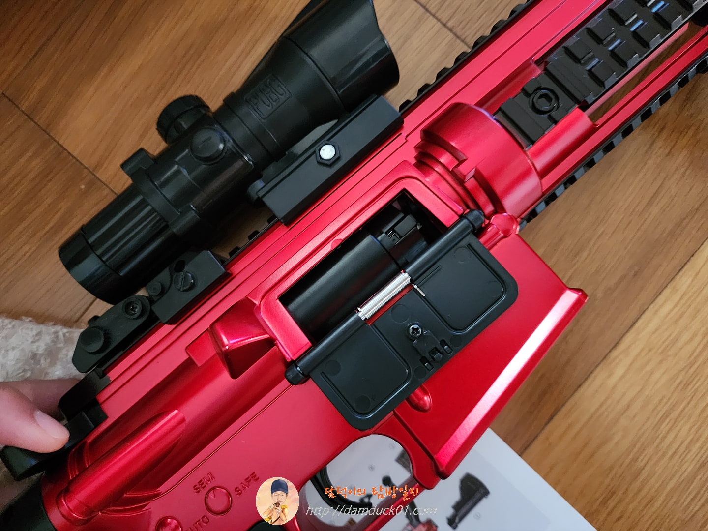 레논 탄피배출 M416 엠포 HK416 소총 스펀지총