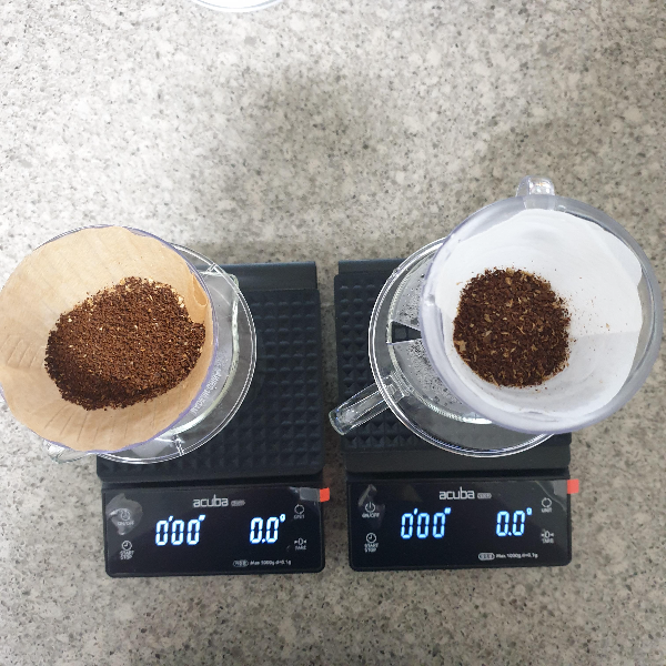 메리타 드리퍼를 사용한 12g 추출 레시피 (vs 타라치네 코니컬 30 드리퍼) _ 추출 준비