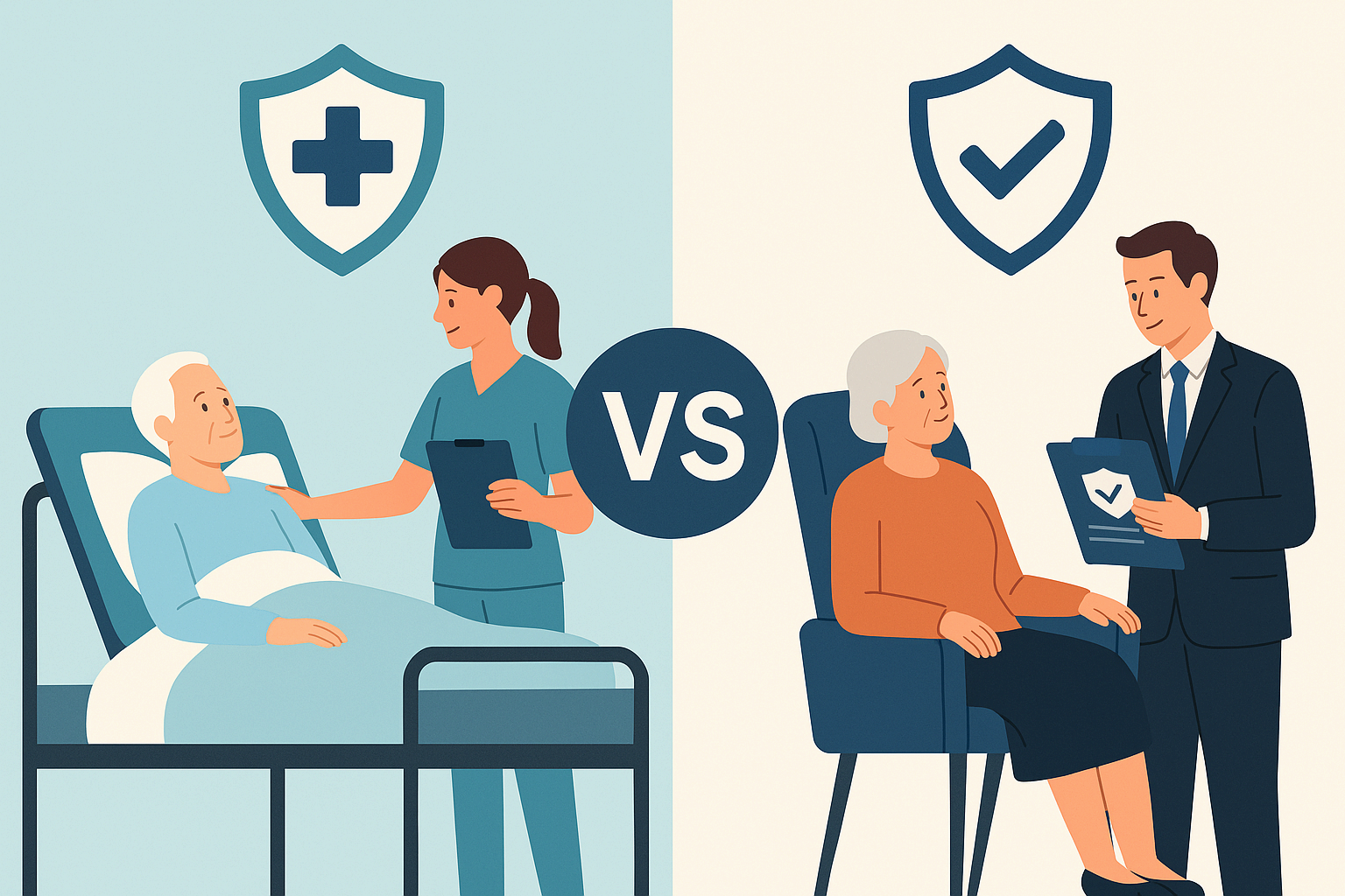 장기 요양보험 vs 민간 간병보험, 무엇이 다를까?