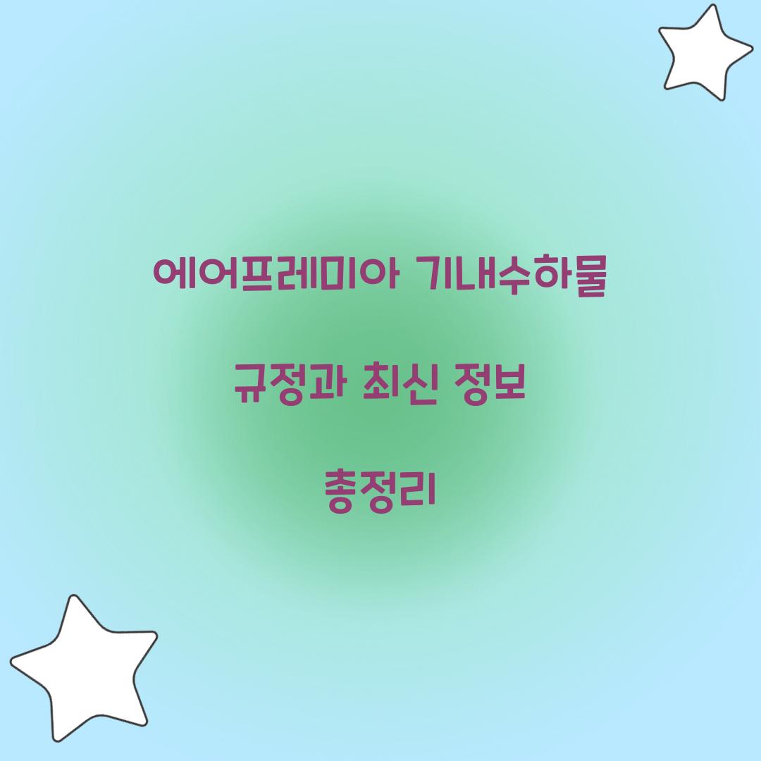 에어프레미아 기내수하물