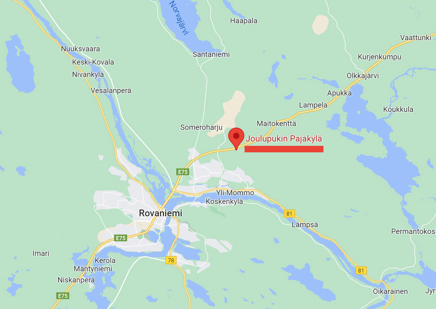 핀란드 로바니에미 산타마을