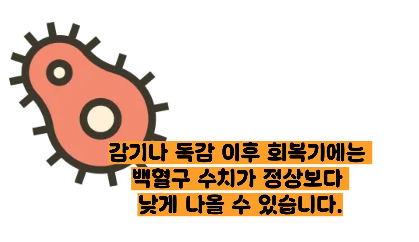 백혈구 수치가 낮은 이유
