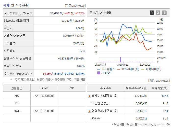 TKG휴켐스_기업개요