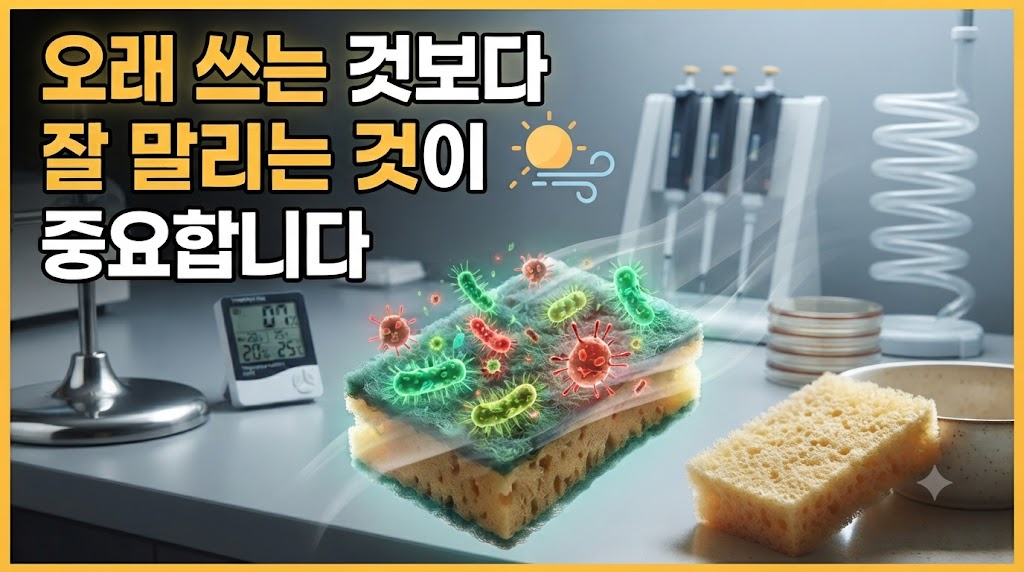 수세미 오래 쓰는 것보다 말리는 것이 중요하다