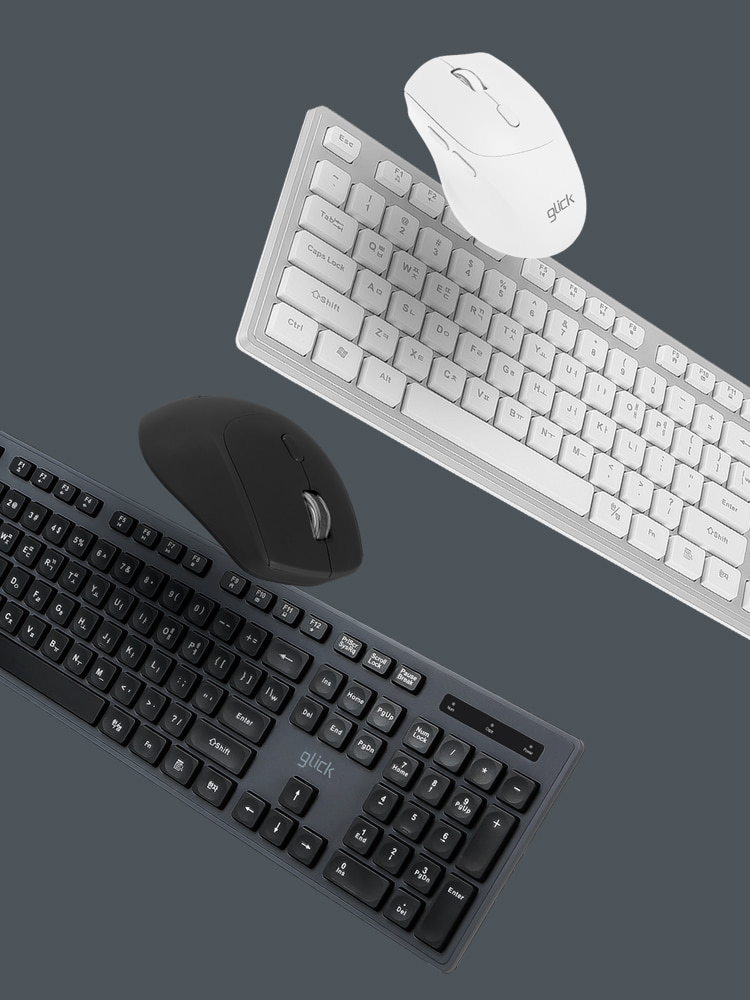 G-Clicker Office Pro Ergonomics Noiseless 키보드 마우스 세트