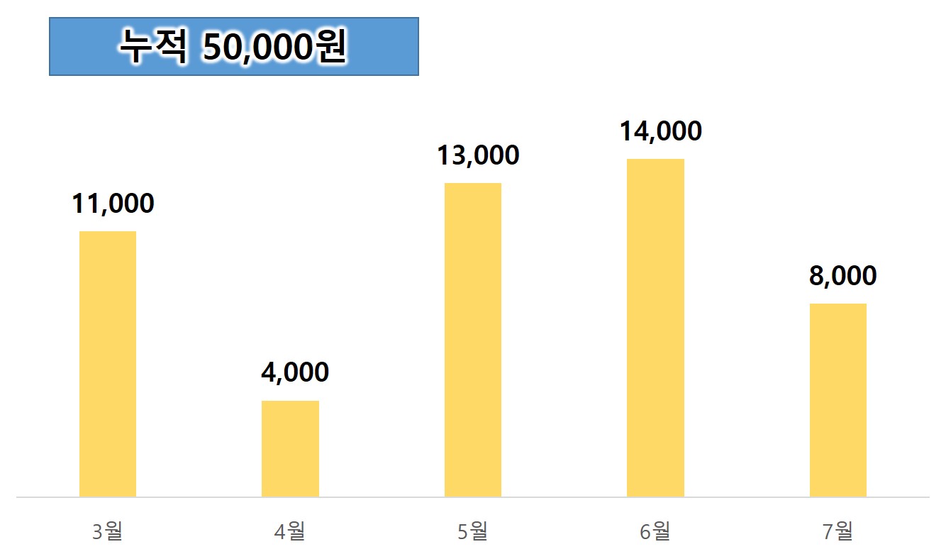 카카오뷰 누적 수익