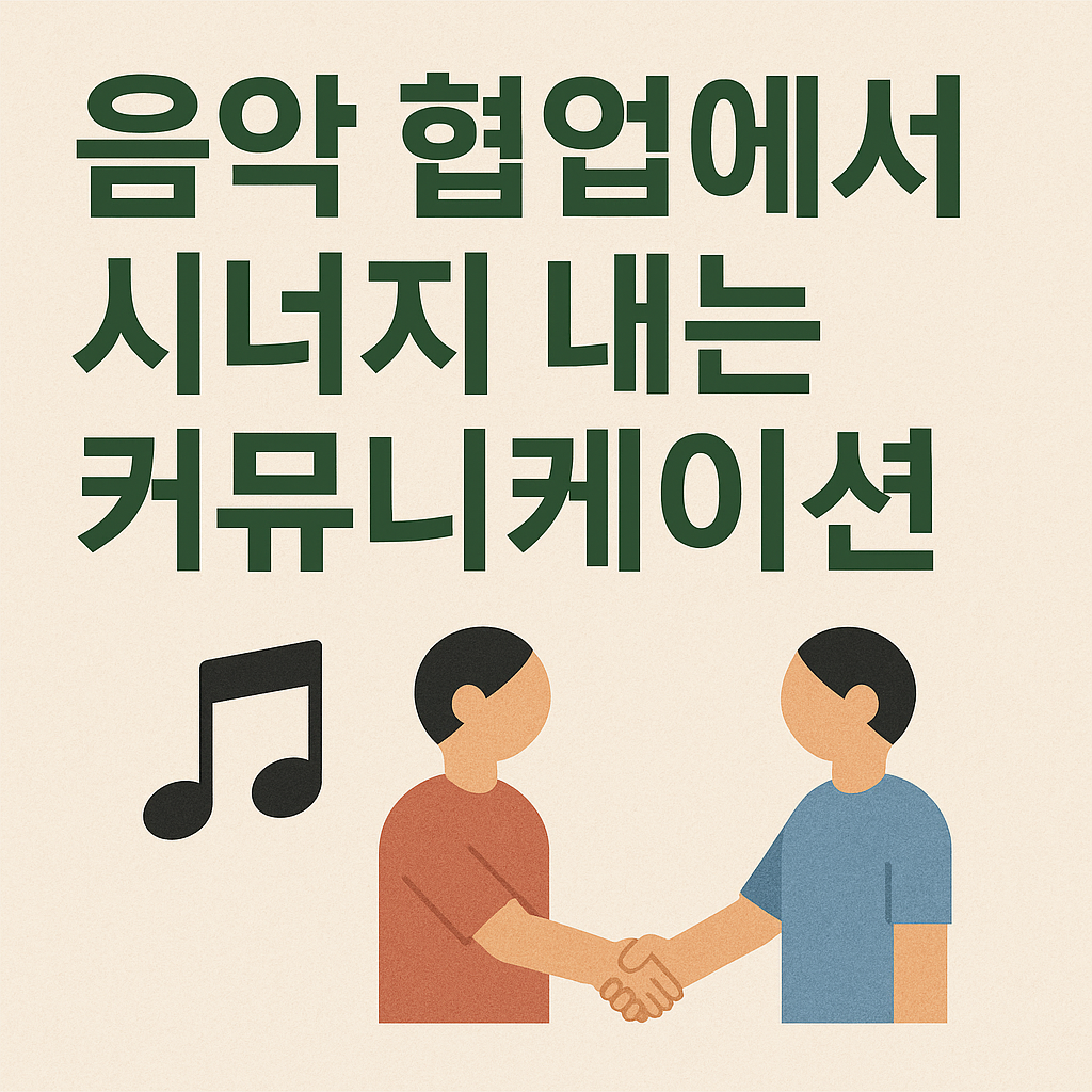 음악 협업에서 시너지 내는 커뮤니케이션 사진