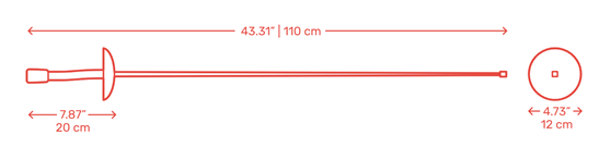 플뢰레 펜싱용 검